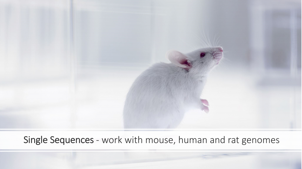 Sequences from mouse, human and rat genomes