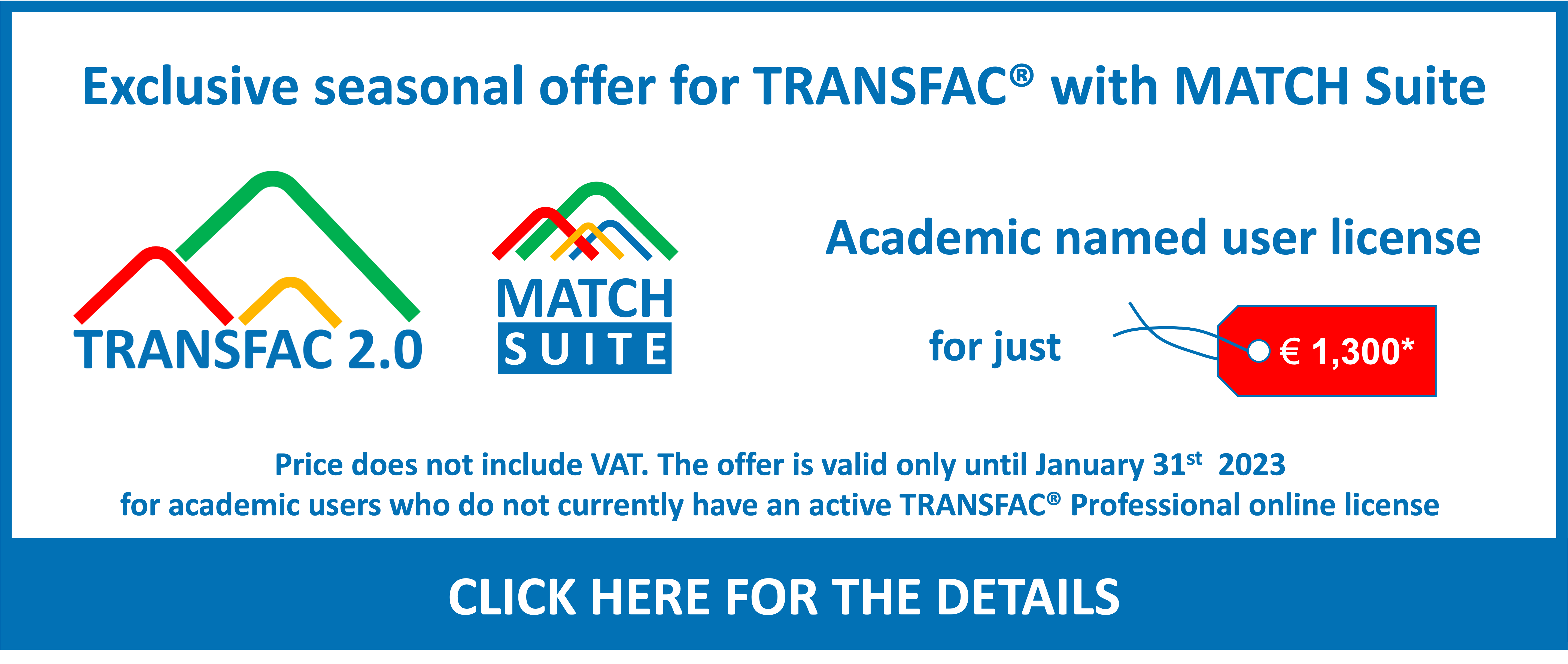 TRANSFAC seasonal offer banner