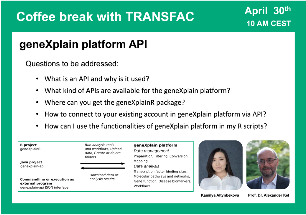 geneXplain platform API