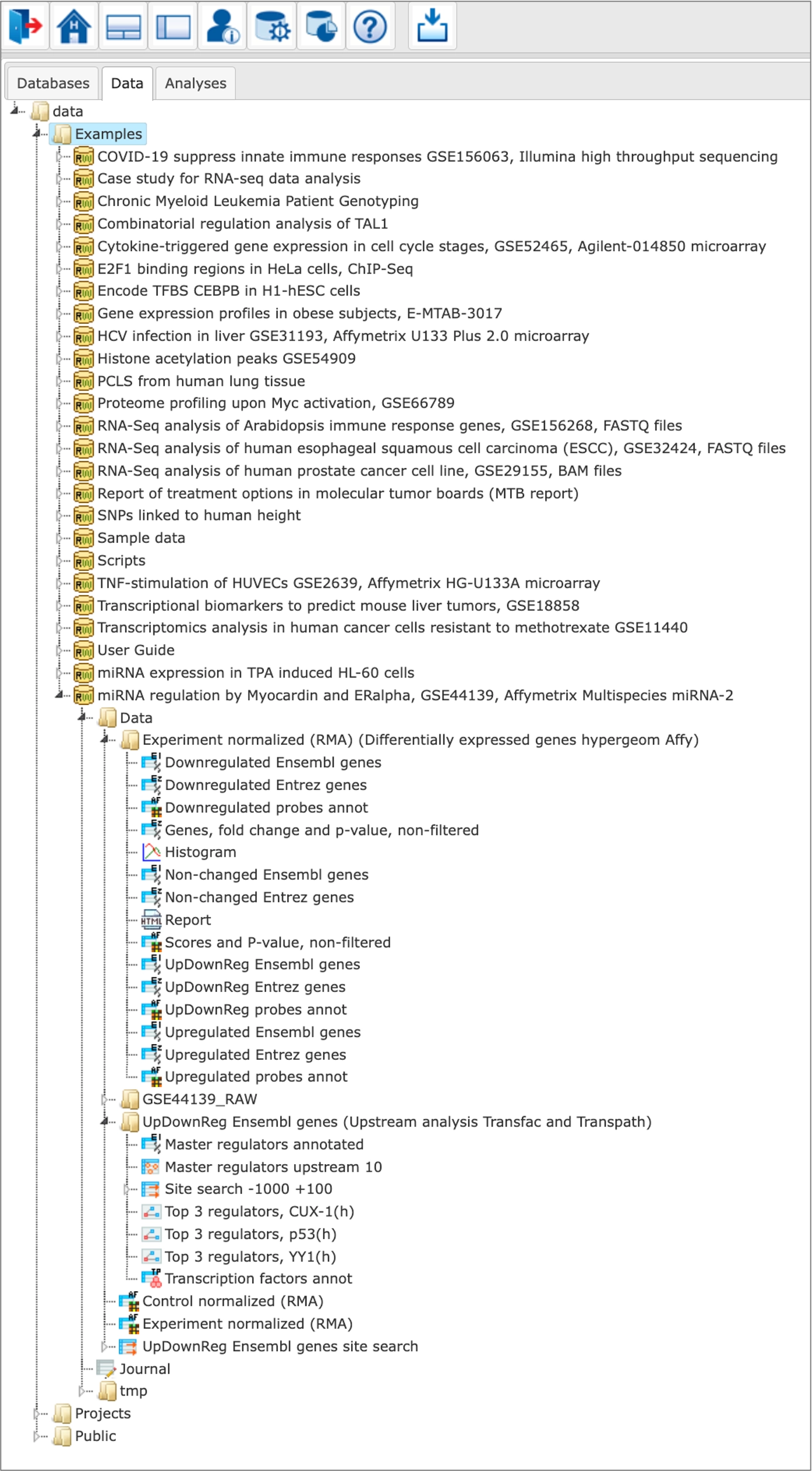 geneXplain platform Examples Of The GeneXplain Platform